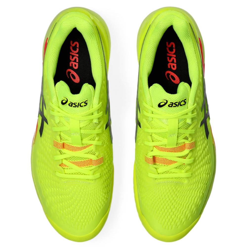 ASICS Gel Resolution 9 Paris Edition Men's Tennis Shoes - Safety Yellow/Black | High-Performance Court Shoes for Competitive Play & Training | Perfect for Hard Courts & Clay Courts