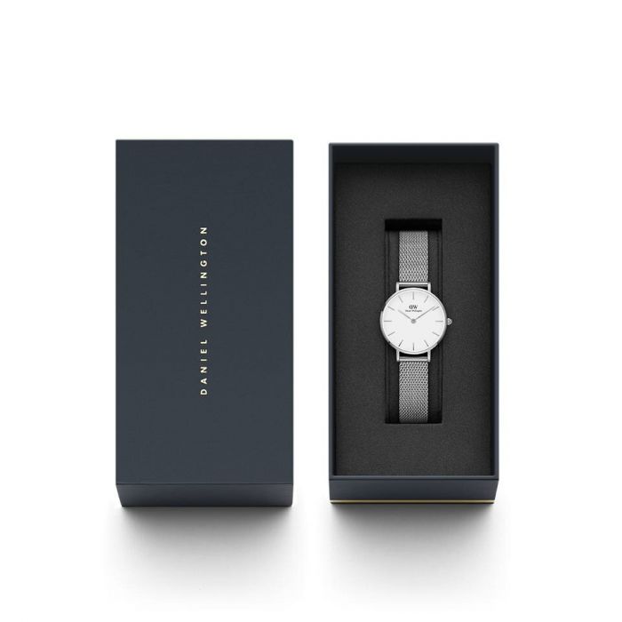 Daniel Wellington Petite Sterling Silver Watch DW00100220 - Elegant & Minimalist Women's Watch for Everyday Wear, Office & Special Occasions