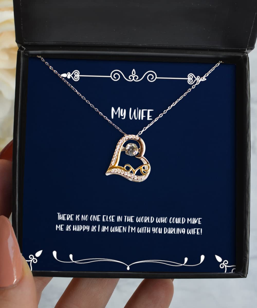 Elegant Dancing Heart Necklace for Wife - Romantic Gift from Husband | Perfect for Anniversaries, Valentine's Day & Special Occasions