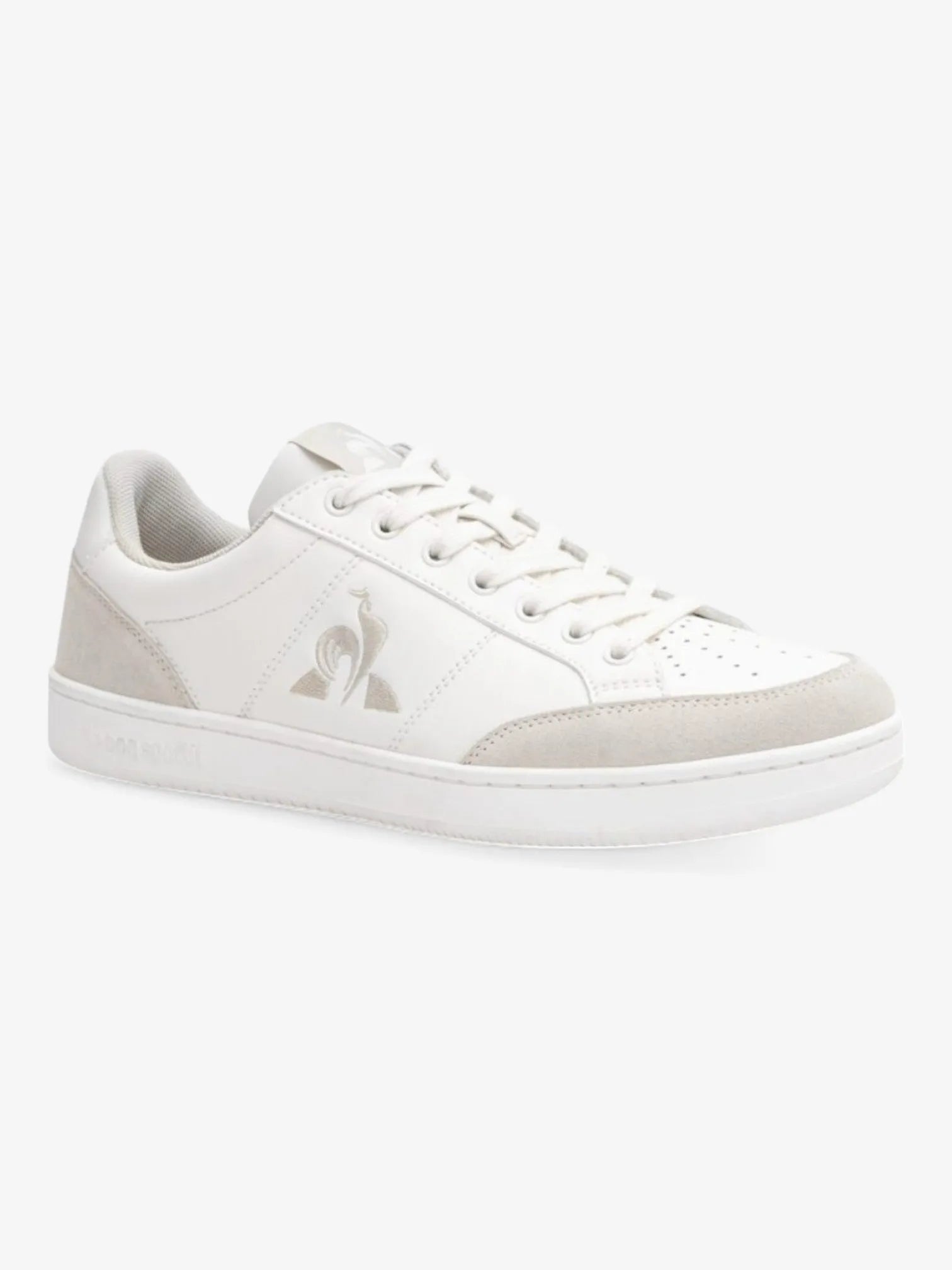 Le Coq Sportif Courtnet Classic White & Grey Sneakers - Casual Comfort Shoes for Men & Women - Perfect for Running, Walking & Everyday Wear