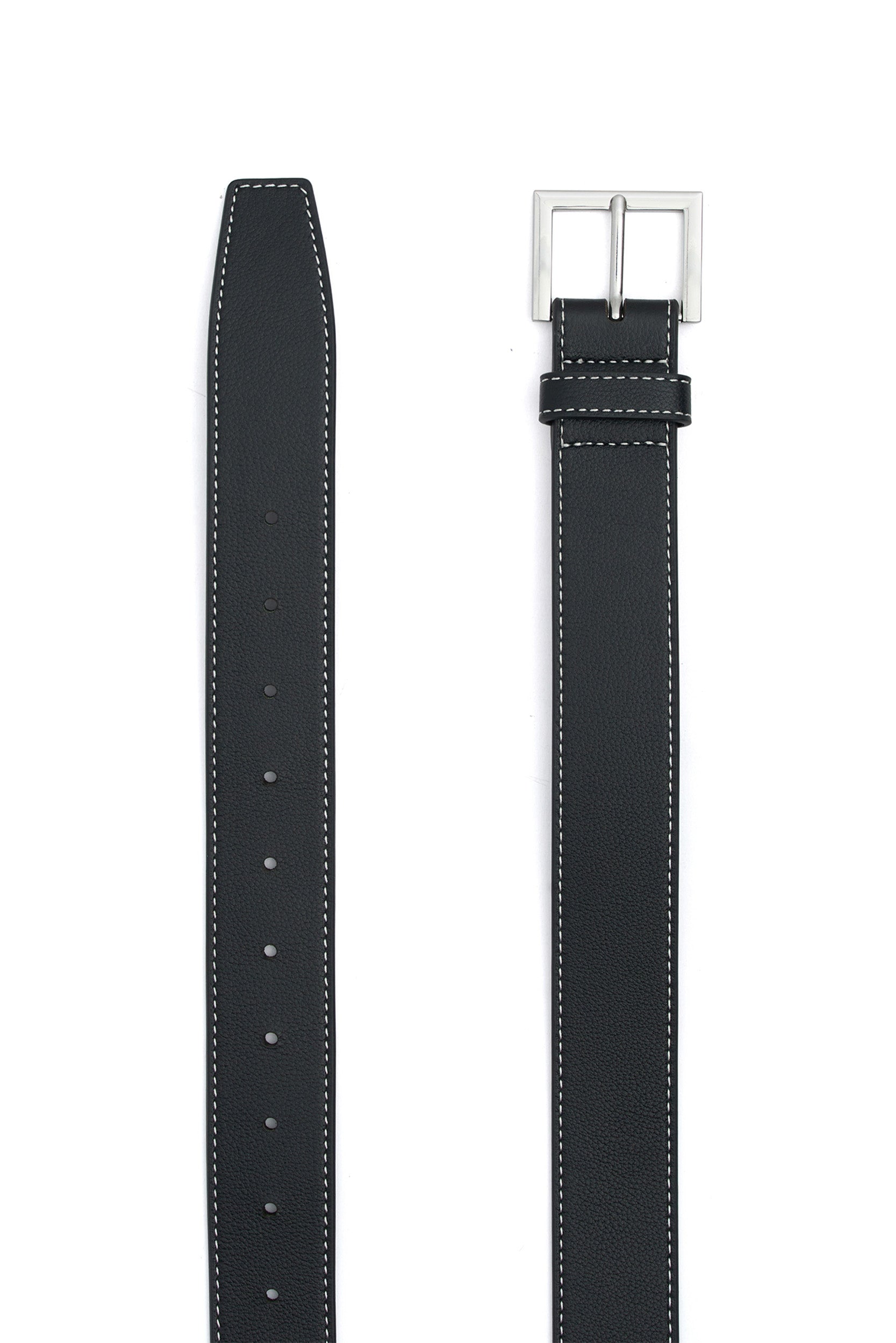 THE CARRIE BLACK TOPSTITCH BELT - Stylish Women's Fashion Accessory for Dresses, Jeans & Office Wear