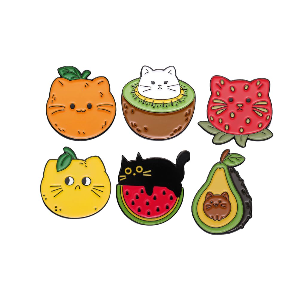 Anime Enamel Pins Set for Backpacks & Jackets - Cute Cartoon Brooches for Outfits