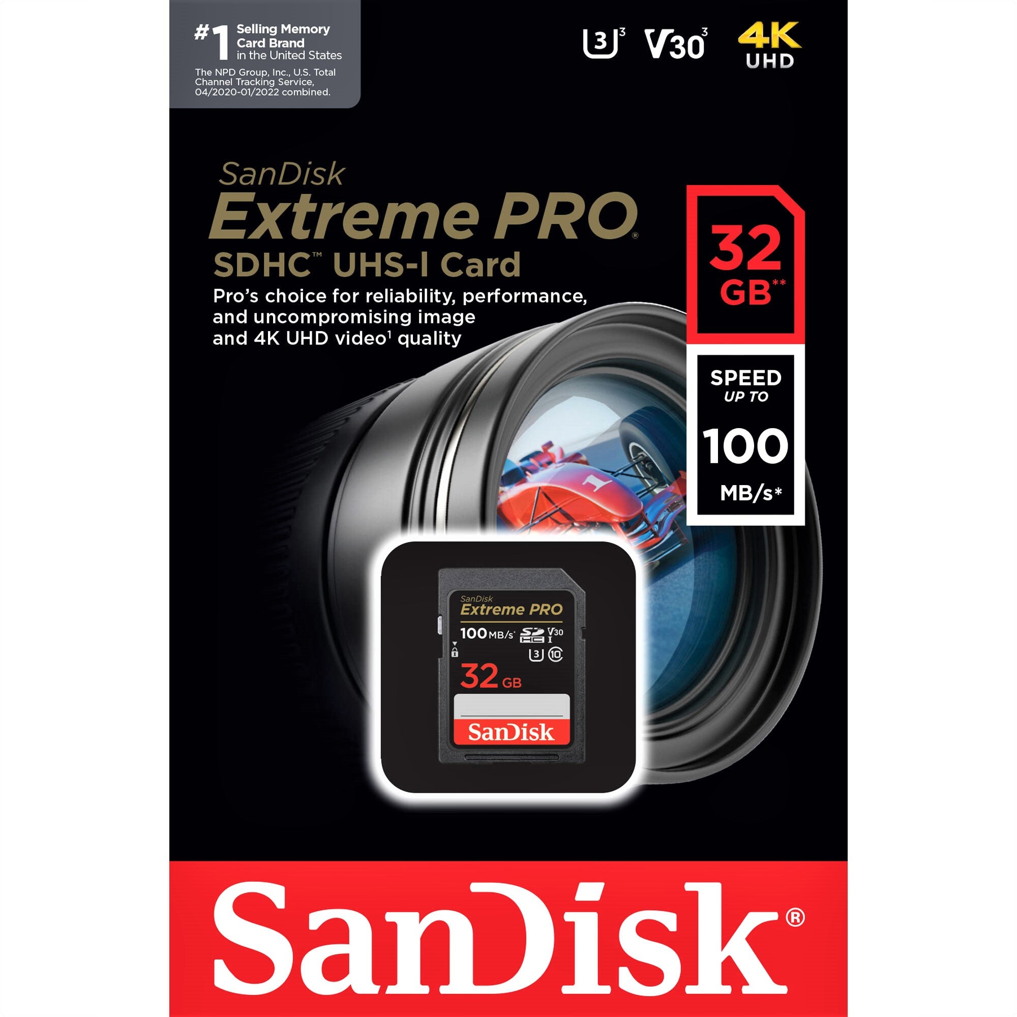 SanDisk 32GB 1TB Extreme PRO UHS-I SDXC Memory Card - High Speed for DSLR, 4K Cameras & Drones - Perfect for Professional Photography & Videography