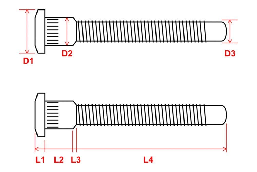 Megan Racing MRS-HA-0391 Extended Wheel Studs (1 Pack) - High-Performance Upgrade for Track, Off-Road & Custom Car Builds