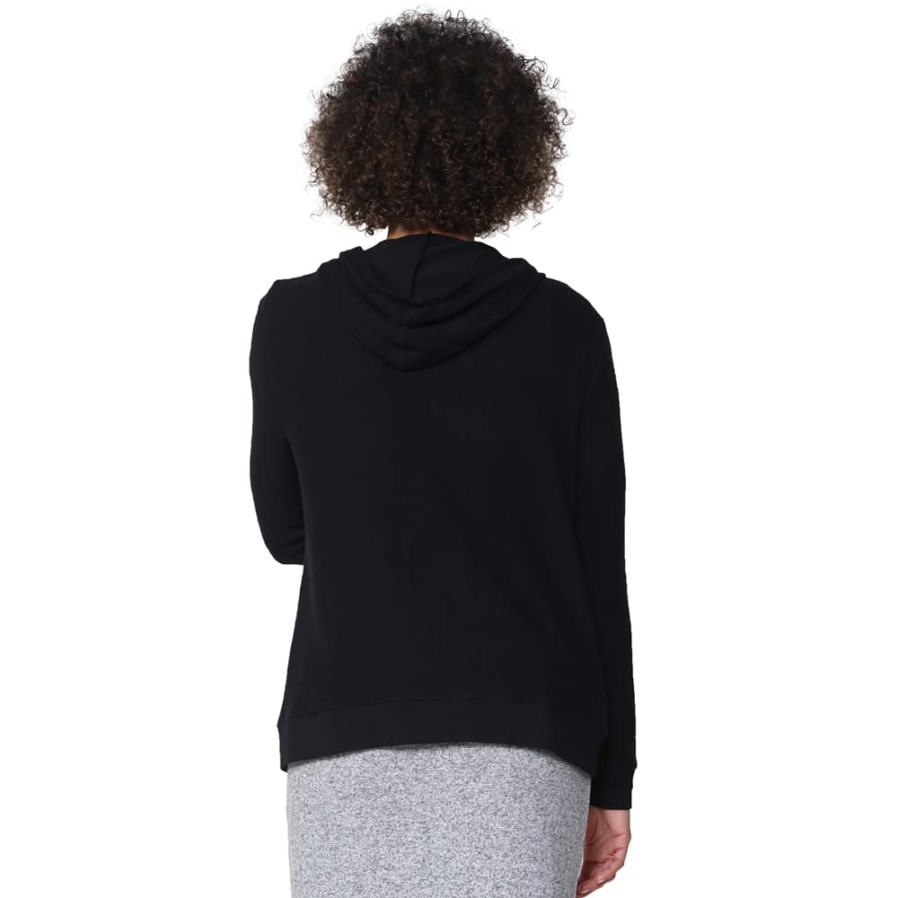 LA CERA Women's Zipper Front Hoodie with Pockets - 80% Rayon 15% Polyester 5% Spandex - Machine Wash Cold - Casual Fashion Pullover for Streetwear, Lounge & Outdoor Activities