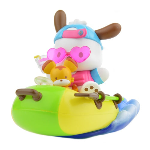 Sanrio Pochacco Holiday Beach Series 3-Inch Mini Figure - Cute Collectible Toy for Kids & Fans, Perfect for Beach Trips, Summer Decor & Gift Giving