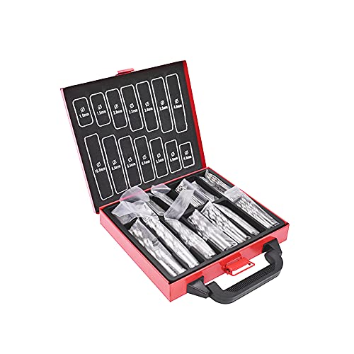 99pcs HSS Twist Drill Bit Set 1-10mm, 135° Split Point for Metal, Wood, Plastic - Perfect for DIY, Repair Work & Electrical Maintenance - Hardware Tool Kit for Professionals & Home Use