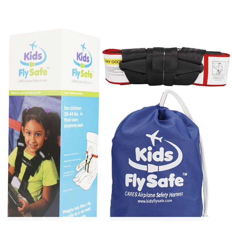 Kids Airplane Safety Travel Harness - FAA Approved Toddler Flight Restraint System for Child Passenger Safety | Lightweight, Portable & Easy to Install Airplane Seat Belt for Toddlers | Perfect for Family Travel, Long Flights & Keeping Kids Secure During Turbulence