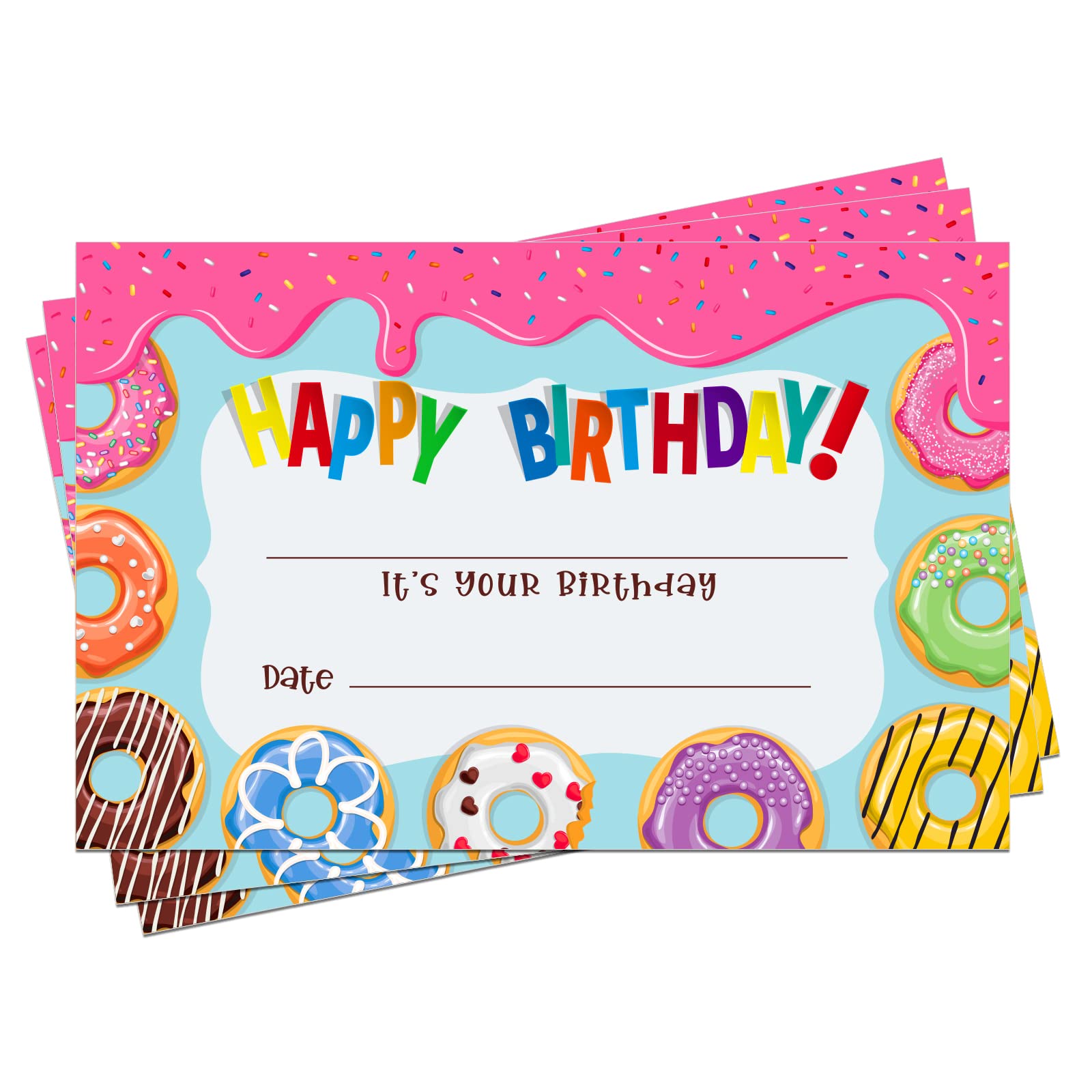 FaCraft 30PCS Birthday Certificates for Kids - Colorful Classroom Happy Birthday Awards, Teacher Appreciation Gifts for Students, Fun School Supplies - Perfect for Classroom Celebrations, Student Recognition & Back to School Activities