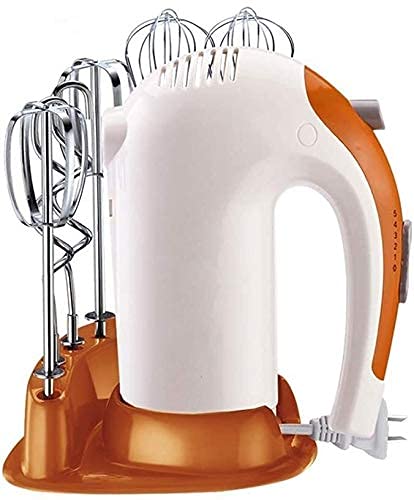 FMOGE 5-Speed Electric Hand Mixer - Powerful Handheld Blender for Baking, Whipping Cream, Eggs & Dough - Compact Kitchen Mixer with Dough Hooks & Whisks - Perfect for Cakes, Cookies, Pancakes & Smoothies (White)