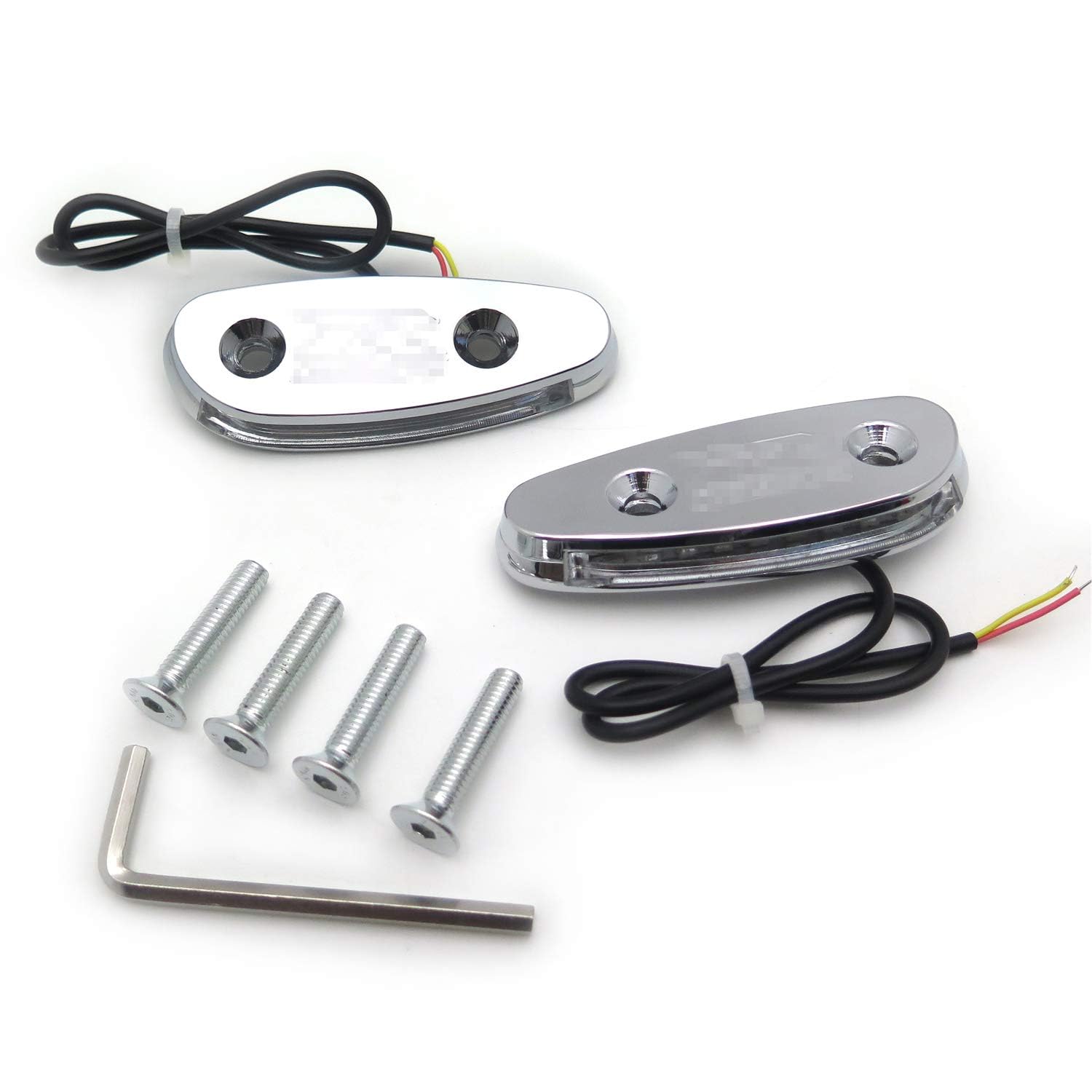 SUZUKI GSXR 600 750 01-04 LED Signal Mirror Block Off Base Plate - Chrome SMT MT222-009A-GSXR-CD - Motorcycle Accessory for Customization & Safety Upgrades