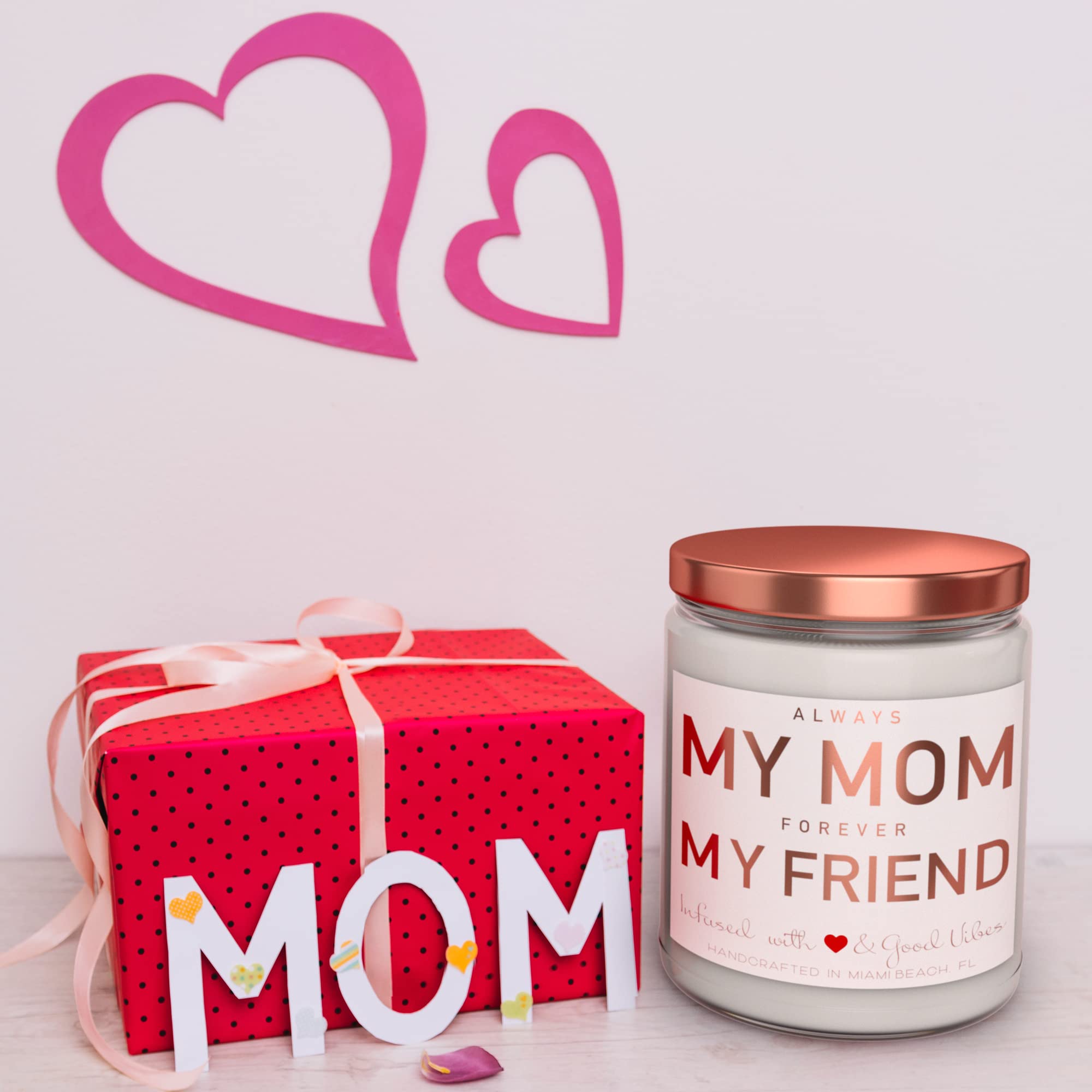 Mom Candle Gift Set - 9 oz Soy Wax Candle with Lavender Woods Scent | Funny & Unique Mother's Day or Birthday Present from Daughter/Son | Made in USA by Mint Sugar Candle Company | Perfect for Relaxation, Home Decor & Thoughtful Surprises