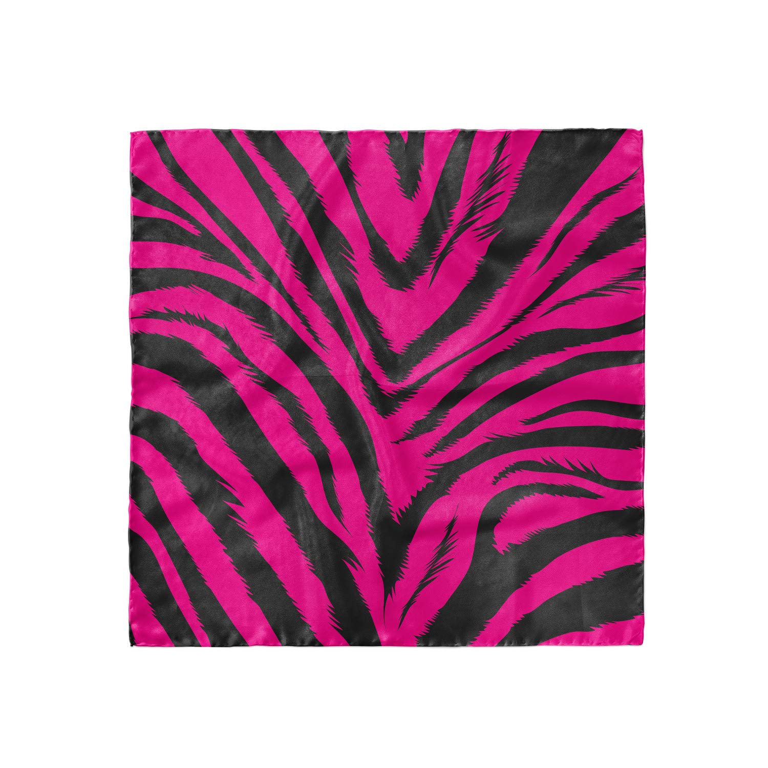 Ambesonne Teen Room Headscarf - Hot Pink Zebra Print Hijab Scarf for Girls, Soft & Lightweight Muslim Hair Cover - Perfect for School, Prayer, and Everyday Fashion