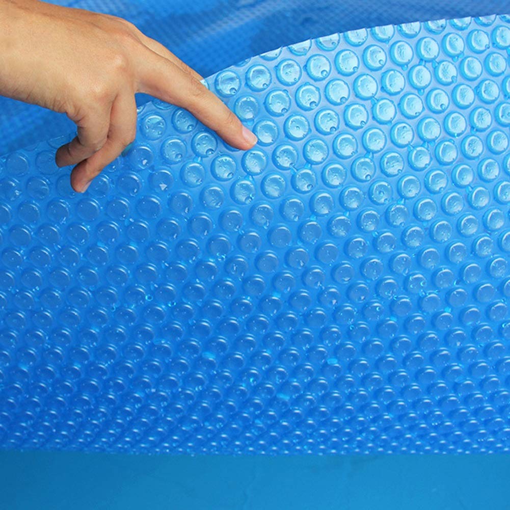 Heavy Duty Blue Solar Pool Cover - 6ft x 6ft Bubble Insulation Blanket for Above Ground Pools | UV Resistant, Rainproof & Heat Retention | Perfect for Summer Swimming, Winter Protection & Energy Savings