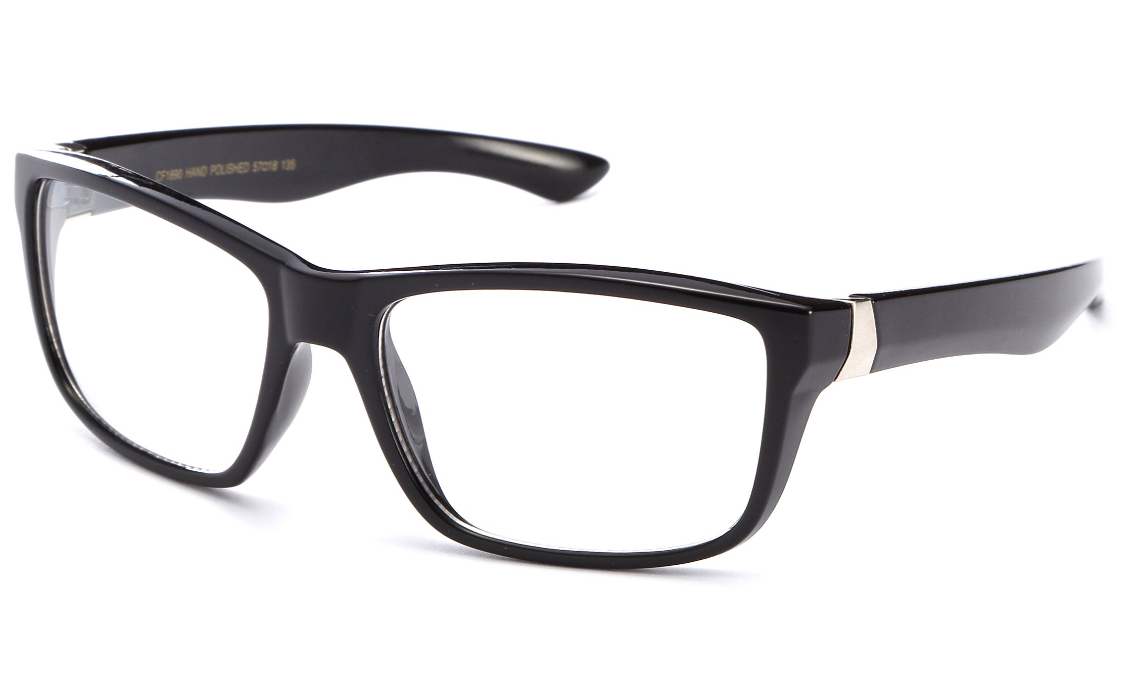 Stylish IG Men's Rectangular Clear Lens Glasses - Trendy High Fashion Eyewear for Men | Perfect for Casual Wear, Office & Night Out