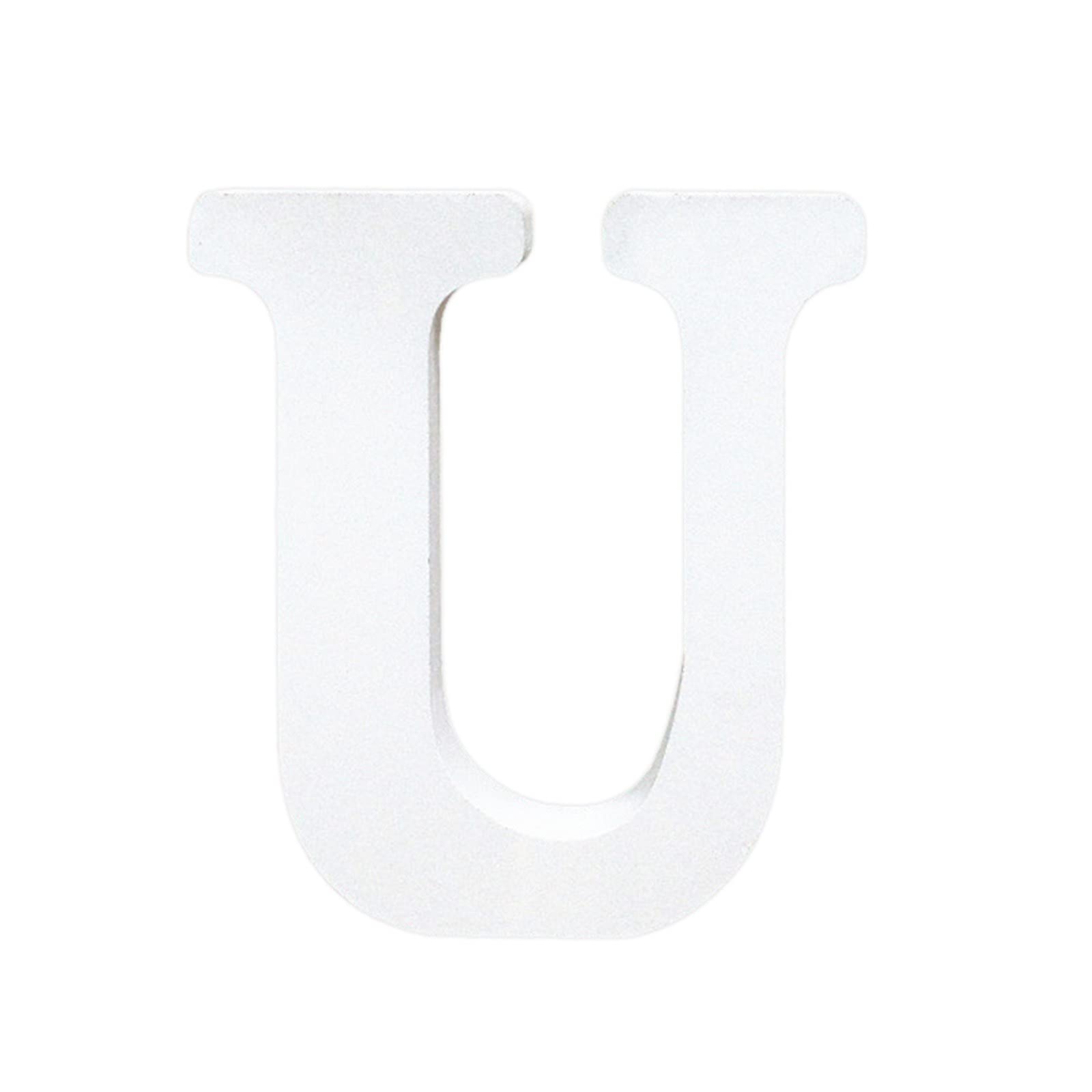 Pug Statue Wooden Letter Decor - A-Z Home Wedding Birthday Party Outdoor Wood Decorations (U, One Size) - Perfect for Garden, Patio, and Indoor Decoration