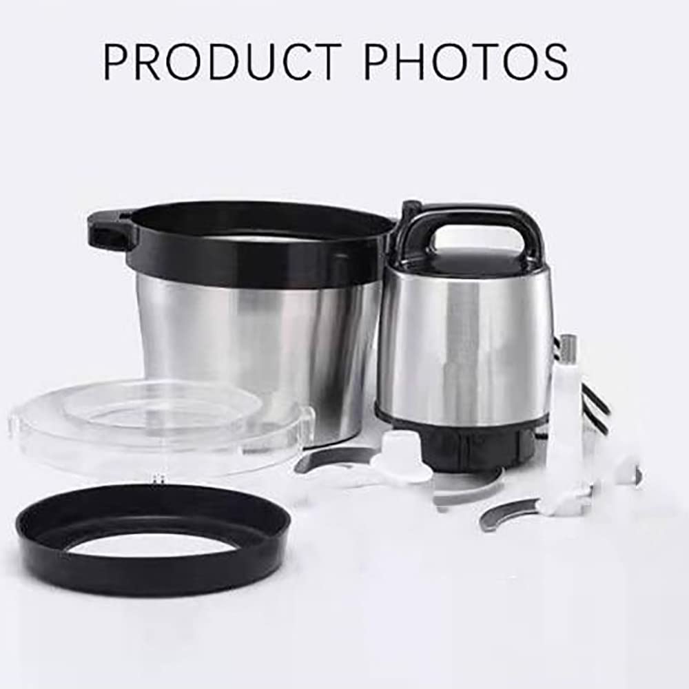 1000W Electric Food Chopper & Processor - 6L Stainless Steel Bowl, 2-Speed with 4 Blades - Perfect for Chopping Vegetables, Fruits, Meat, Nuts & Making Baby Food - Ideal for Meal Prep, Cooking & Healthy Eating