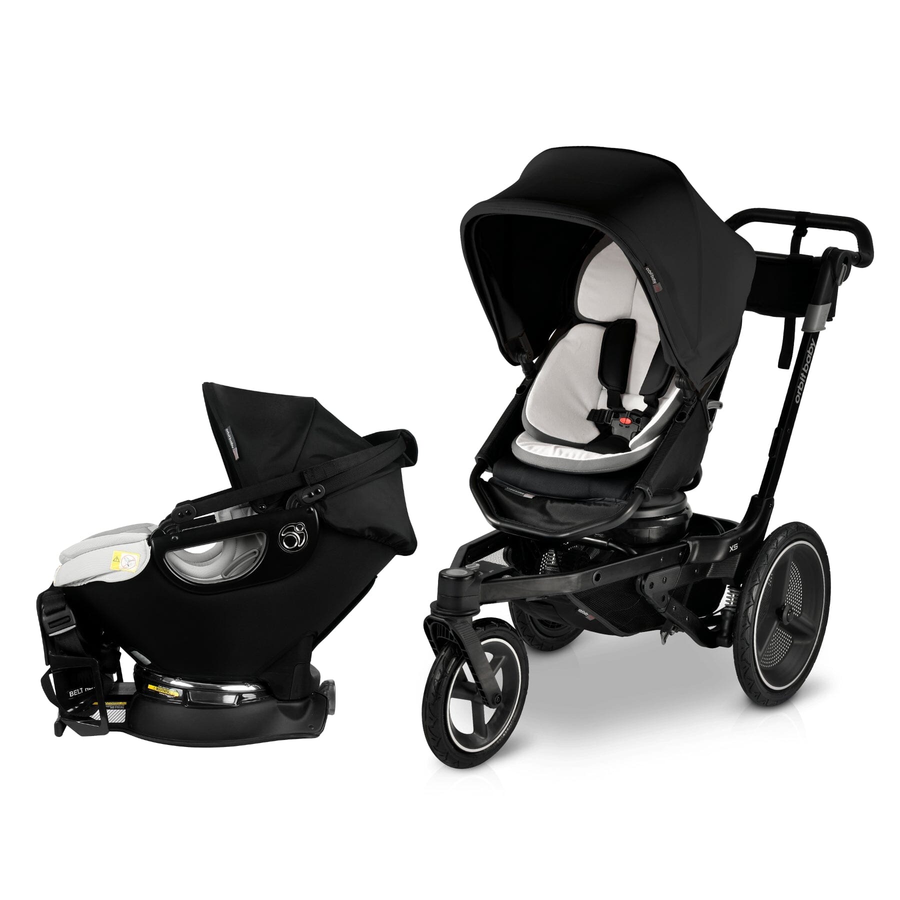Orbit Baby Jog & Ride Travel System - Lightweight Stroller & Car Seat Combo for Active Parents | Perfect for Jogging, Travel & Everyday Use