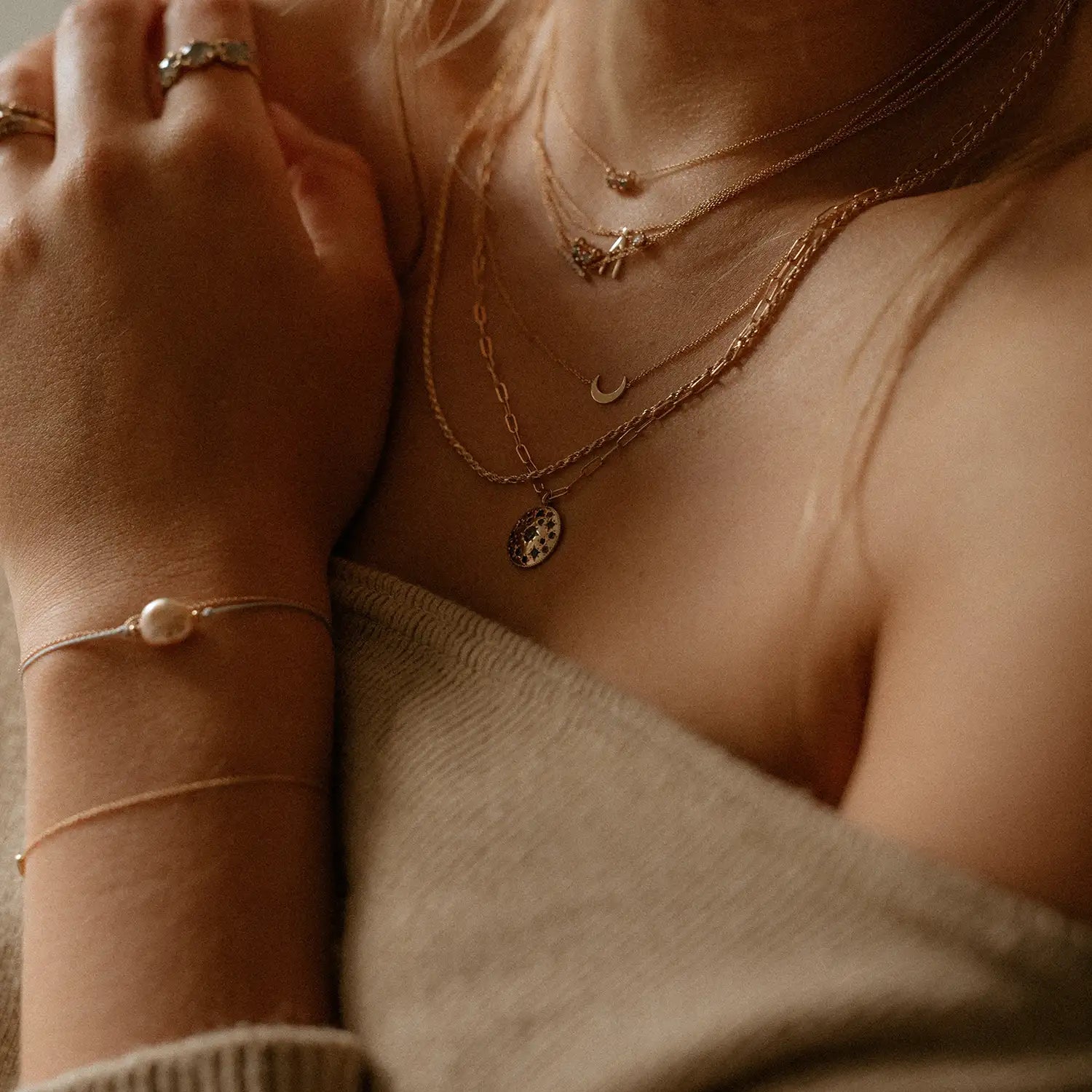 Sofia Perla 14K Yellow Gold Bracelet for Women - Elegant Pearl Jewelry Gift for Birthday, Anniversary & Special Occasions