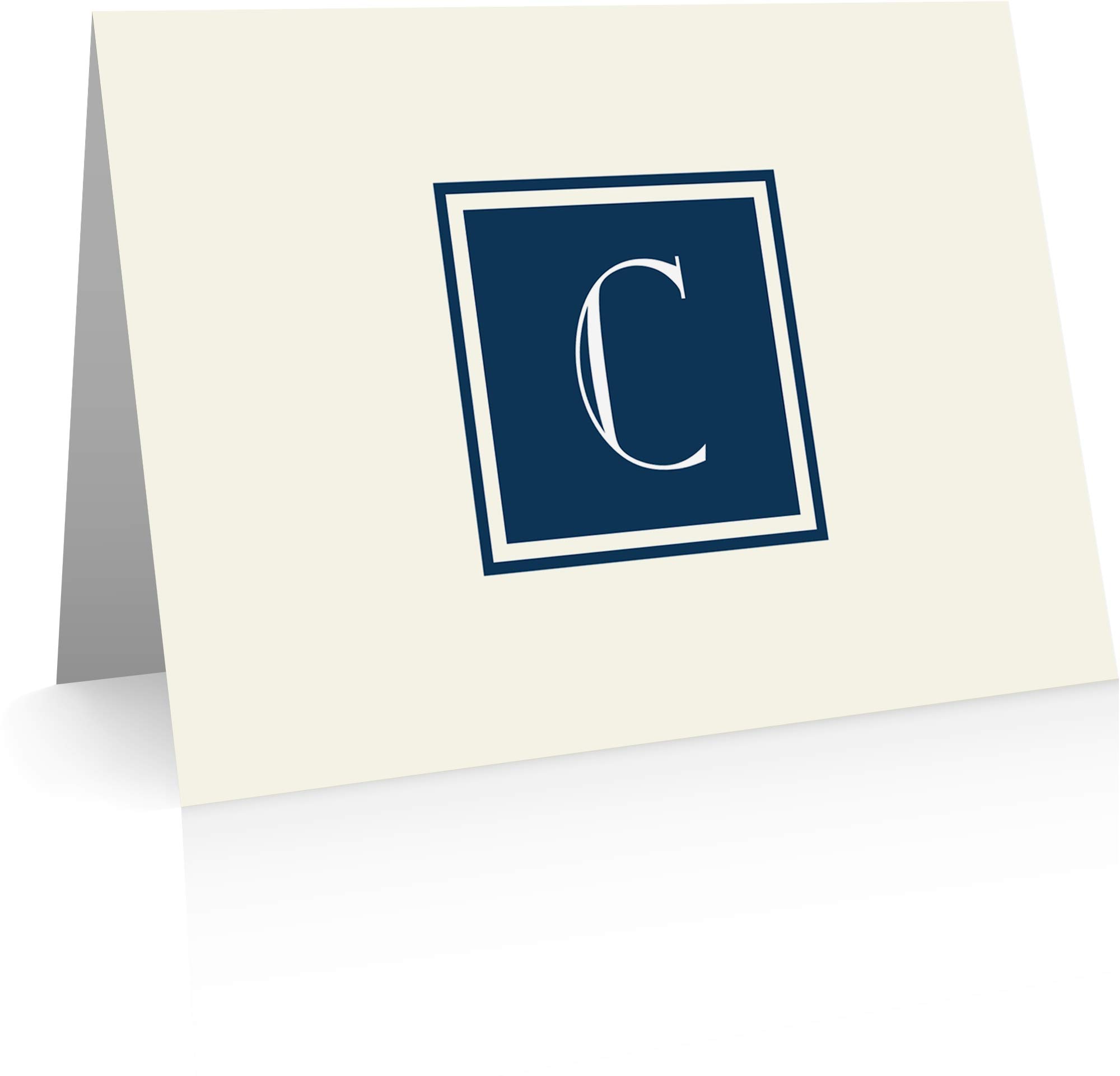 Personalized Monogram Stationery Note Cards - Custom Thank You Cards for Weddings, Birthdays & Special Occasions - Elegant Handwritten Notes & Gifts