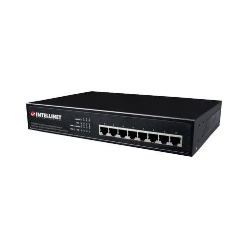 Intellinet 560641 8-Port PoE+ Gigabit Ethernet Switch with 150W Power Budget - Ideal for Home Office, Small Business Network & IP Camera Setup