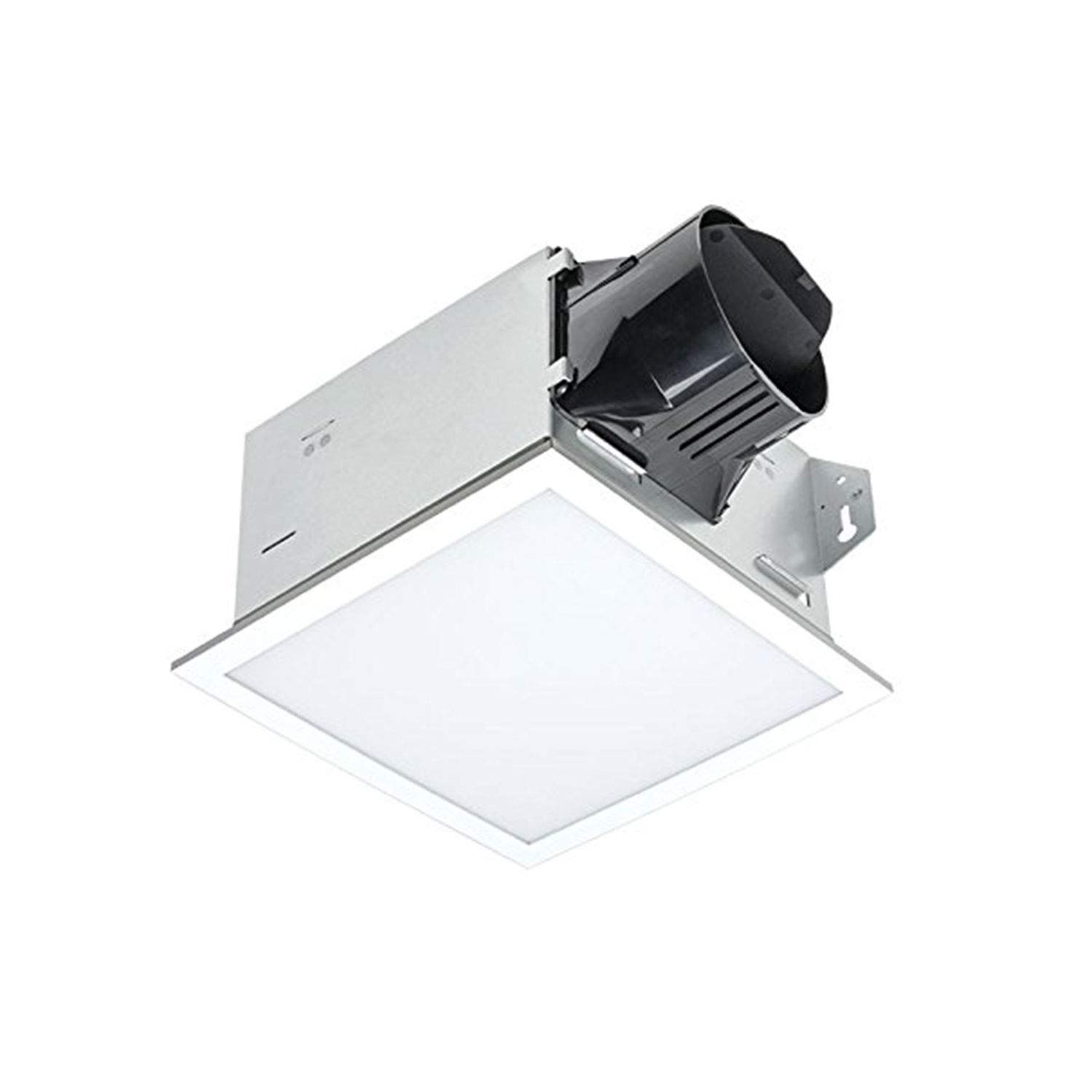 Delta Electronics ITG100ELED BreezIntegrity 100 CFM Bathroom Exhaust Fan with Dimmable LED Light - White | Quiet Ventilation for Bathroom, Kitchen, Laundry Room & Home Office