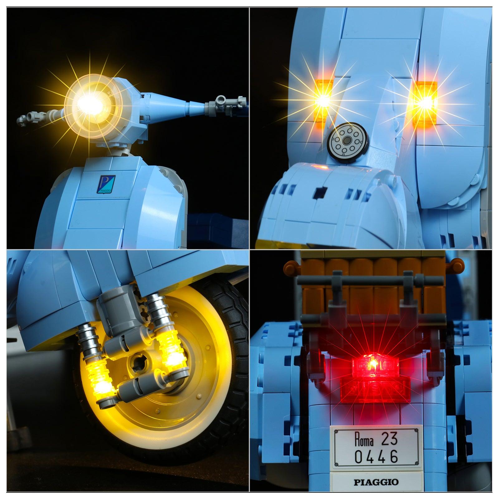 Best Light Kit for Lego Technic Vespa 125 (10298) Model - Enhance Your Lego Vespa with Realistic LED Lighting for Display & Nighttime Play