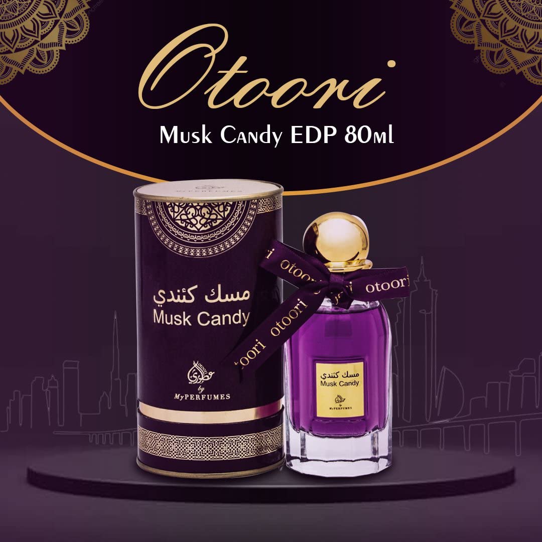 Otoori Musk Candy Eau De Parfum - Unisex Fragrance for Men & Women | 80ml Long-Lasting Perfume | Perfect for Date Night, Office & Special Occasions