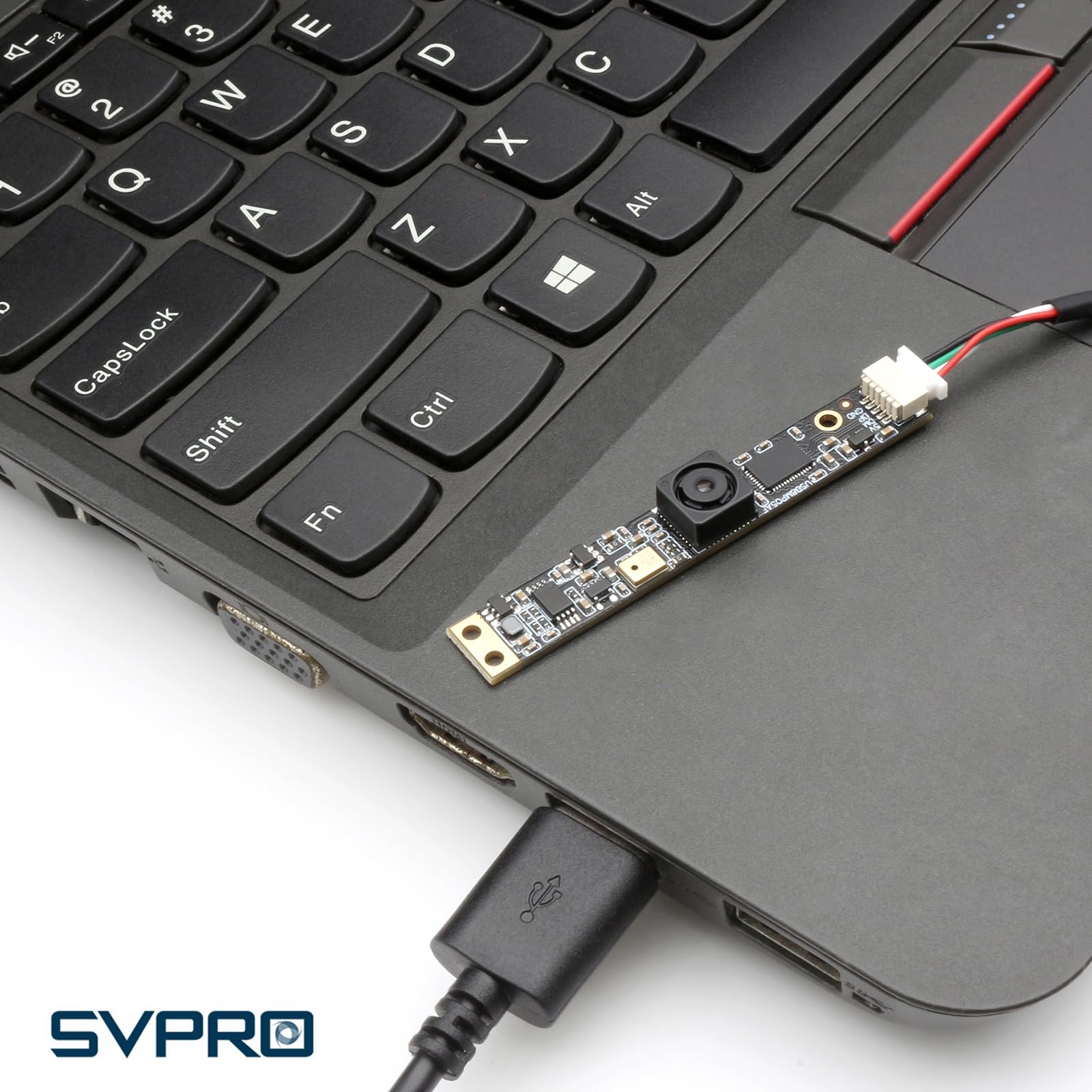 Svpro 8MP USB Camera with Microphone - Wide Angle Fixed Focus 4K UVC Webcam for PC, Raspberry Pi, Laser Engraver - Small Security Camera for Video Conferencing, Live Streaming & Home Monitoring