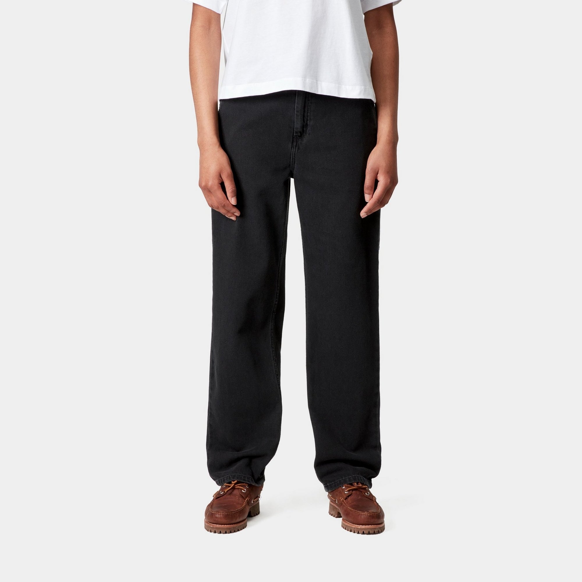 Pierce Pant Straight Denim Jeans | Black Stone Washed for Men & Women | Perfect for Casual Wear & Everyday Outfits