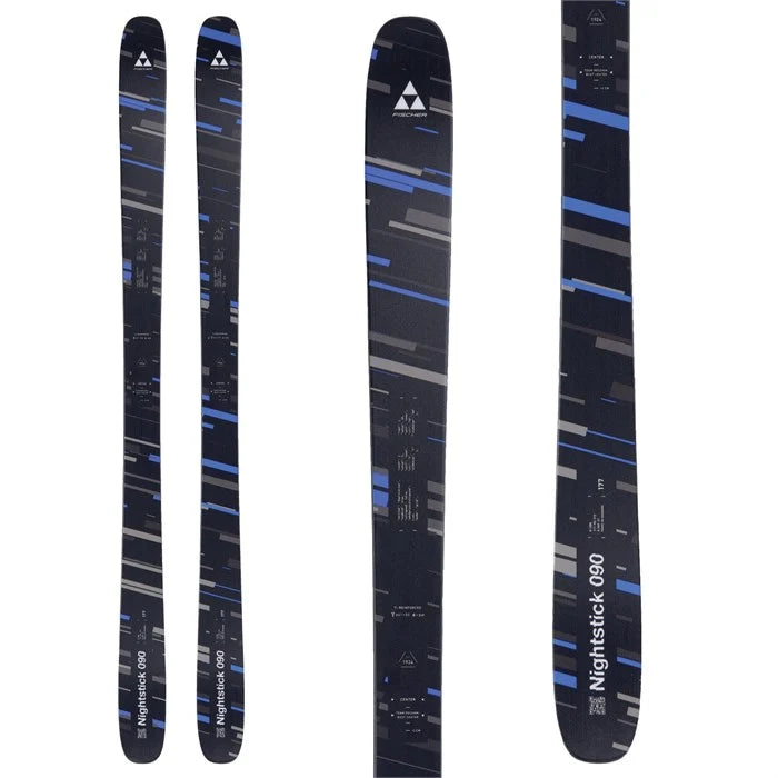 Fischer Nightstick 90 Adult Skis 2025 - All-Mountain Performance Skis for Men & Women | Perfect for Freeride, Powder & Backcountry Skiing Adventures