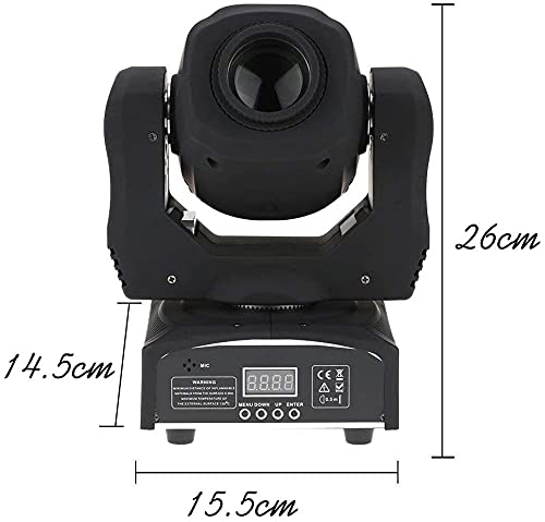 90W DMX-512 Moving Head Spotlight - 9/11 Channel Sound Activated Stage Light for DJ, Wedding, Party, KTV, Bar & Disco | Professional Lighting for Stage Shows, Concerts & Nightclubs