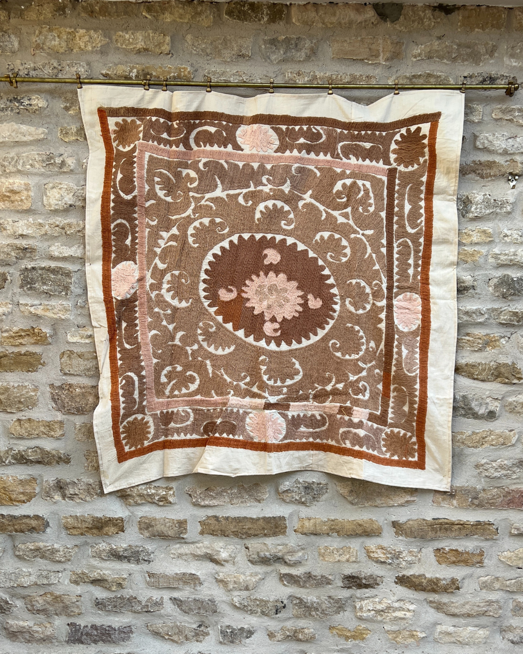 Handmade Suzani 054 Medium Size - Traditional Uzbek Embroidery Pillow Cover - Perfect for Home Decor, Sofa, Bed & Living Room