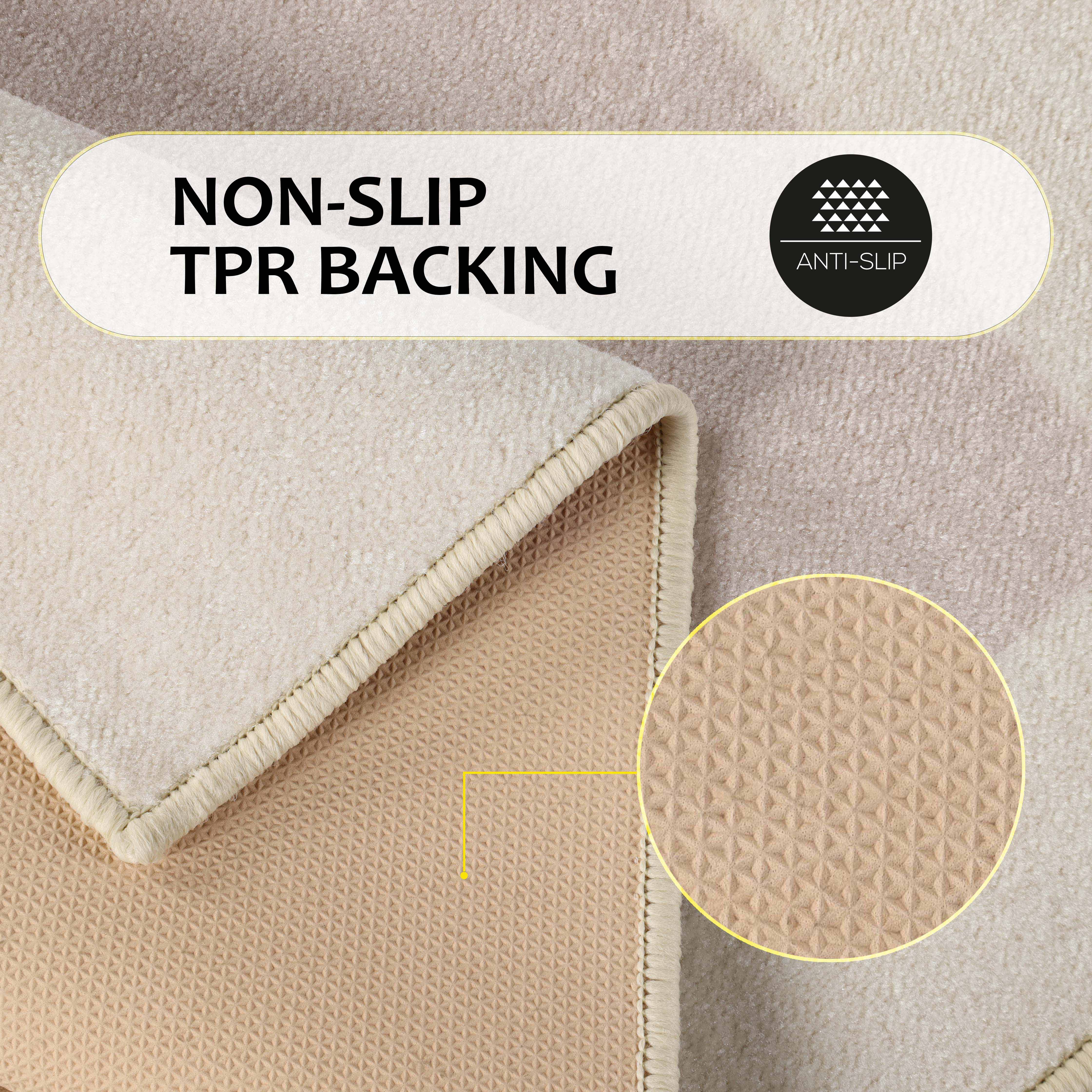 Non-Slip Machine Washable Bath Mat Set - Soft Absorbent Bathroom Rug for Shower, Tub & Floor - Home Decor & Safety (Rome Style) - Perfect for Bathrooms, Laundry Rooms & Spa Areas