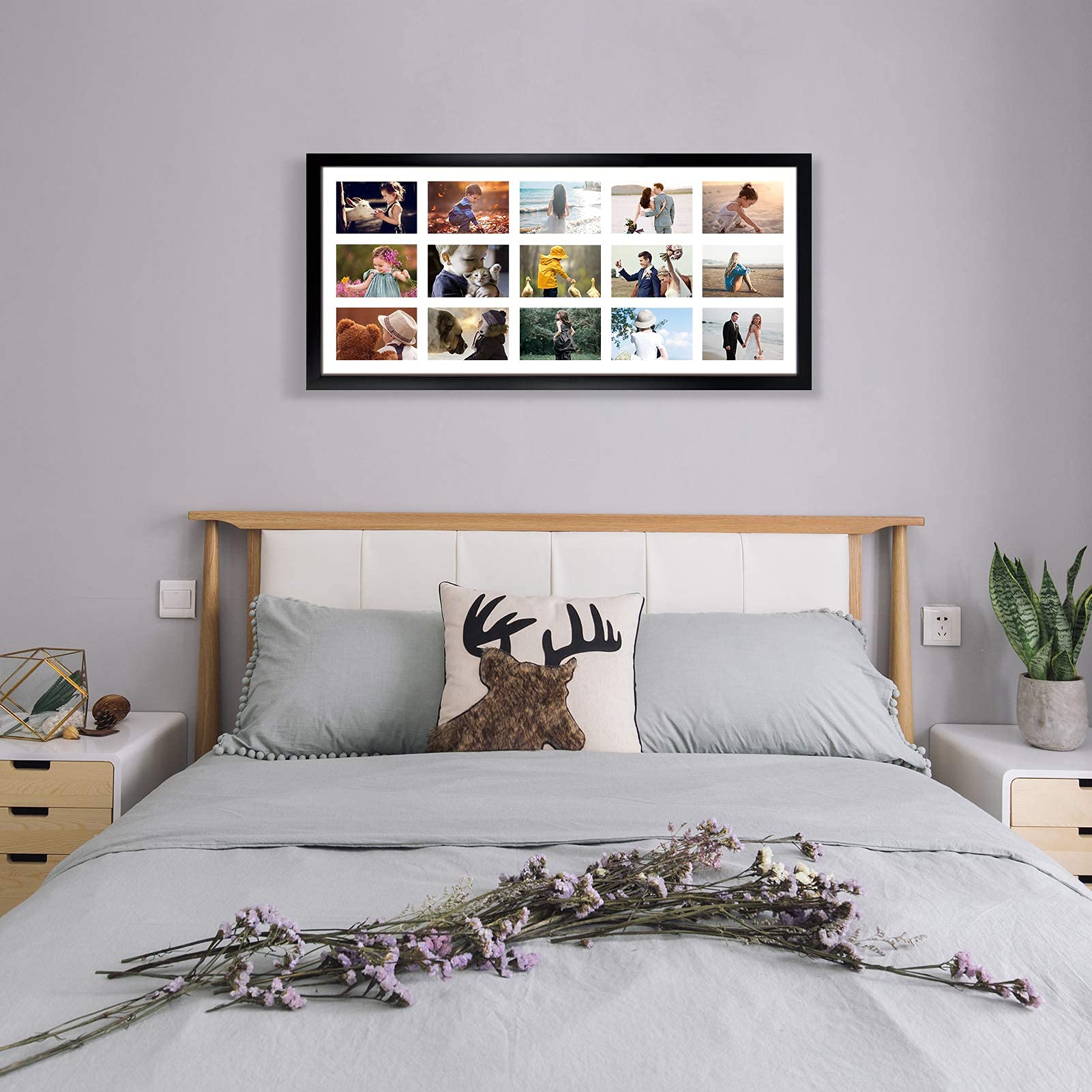 4x6 Collage Picture Frames 2 Pack - 15 Openings Wall Photo Display for Home Decor