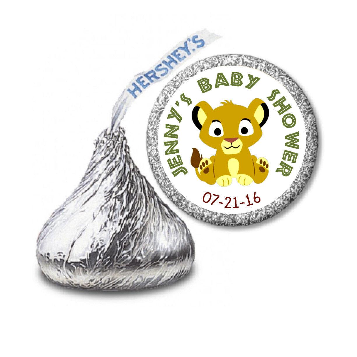 Personalized Baby Lion King Stickers - Custom Candy Wrappers for Baby Showers, Birthday Parties & Gift Packaging
