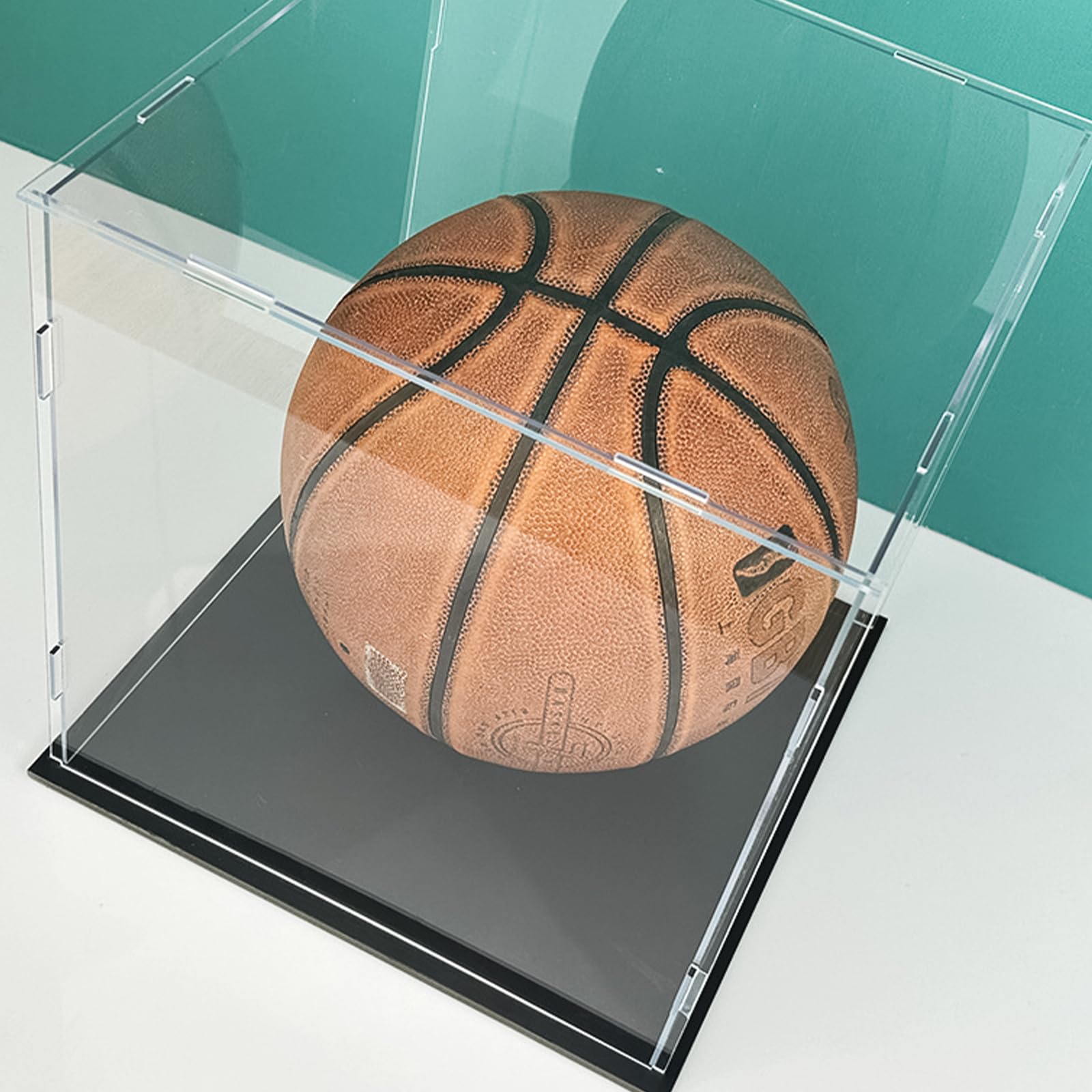 Acrylic Basketball Display Case - Clear Basketball Holder Box for Collectibles & Memorabilia | Perfect for Sports Fans, Home Decor, and Trophy Showcase