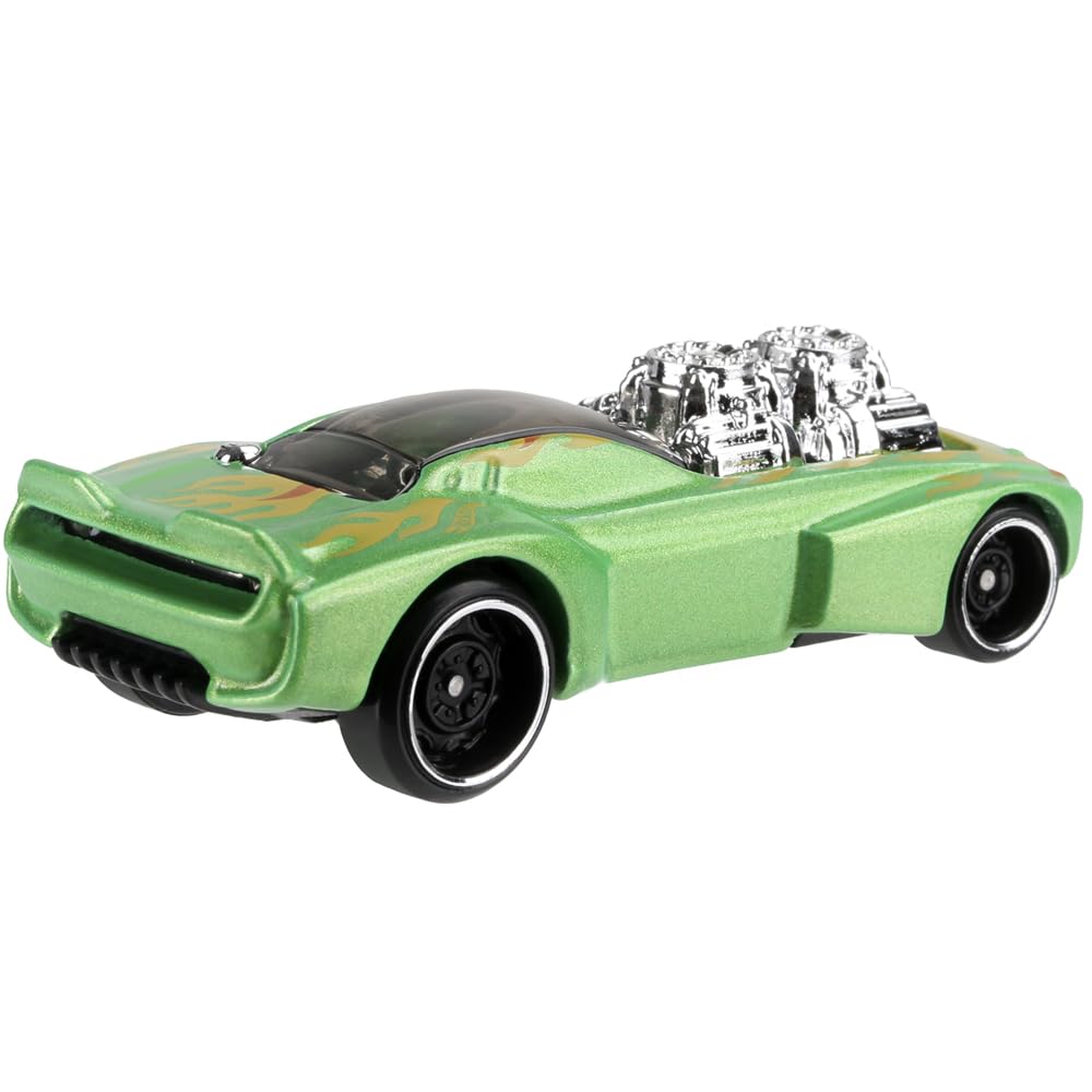 Hot Wheels 2019 Muscle Mania Rodger Dodger 2.0 Diecast Car - 195/250 Limited Edition Green Collector's Item - Perfect for Display, Racing Tracks & Gift Giving
