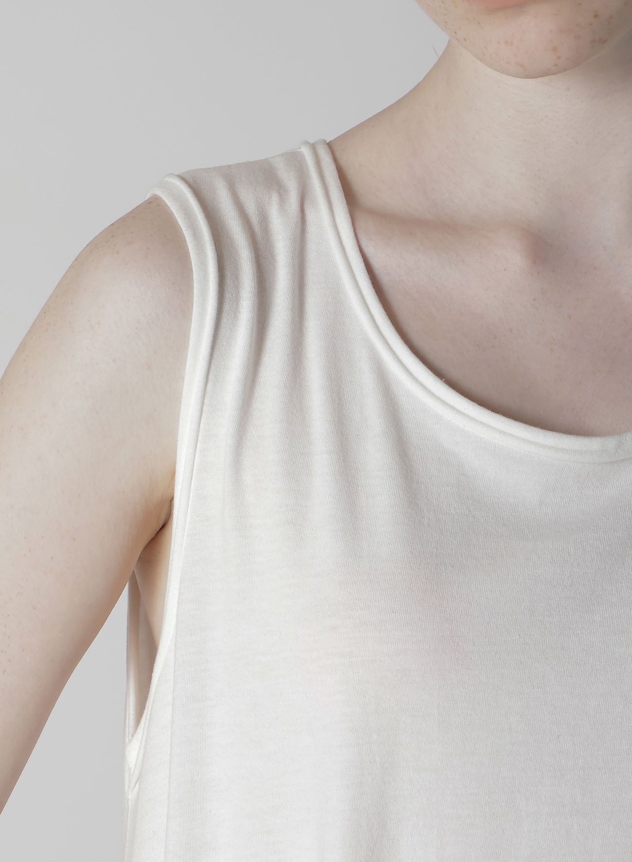 Soft Cotton Jersey Chain Stitch Sleeveless T-Shirt for Women - Breathable & Comfortable Summer Top for Casual Wear, Gym, and Outdoor Activities