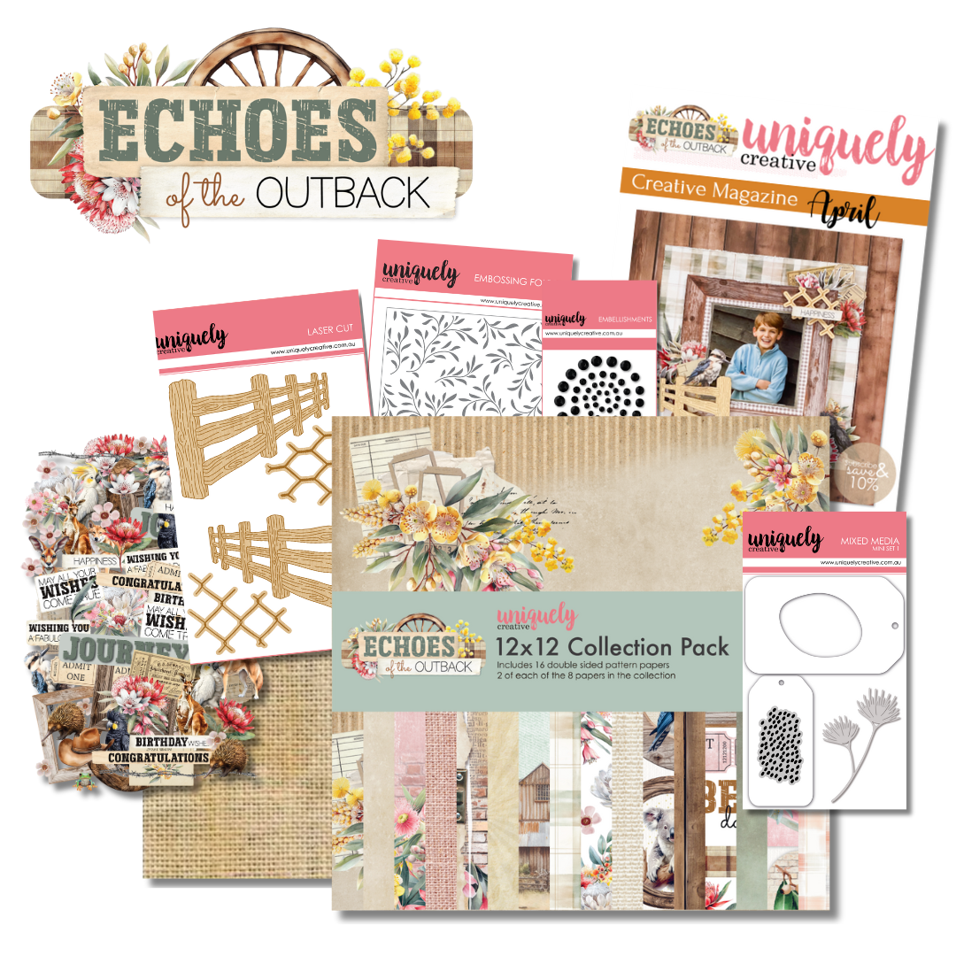 Echoes of the Outback Creative Kit - DIY Australian Themed Art & Craft Supplies for Kids & Adults | Perfect for Home Decor, School Projects & Gift Making
