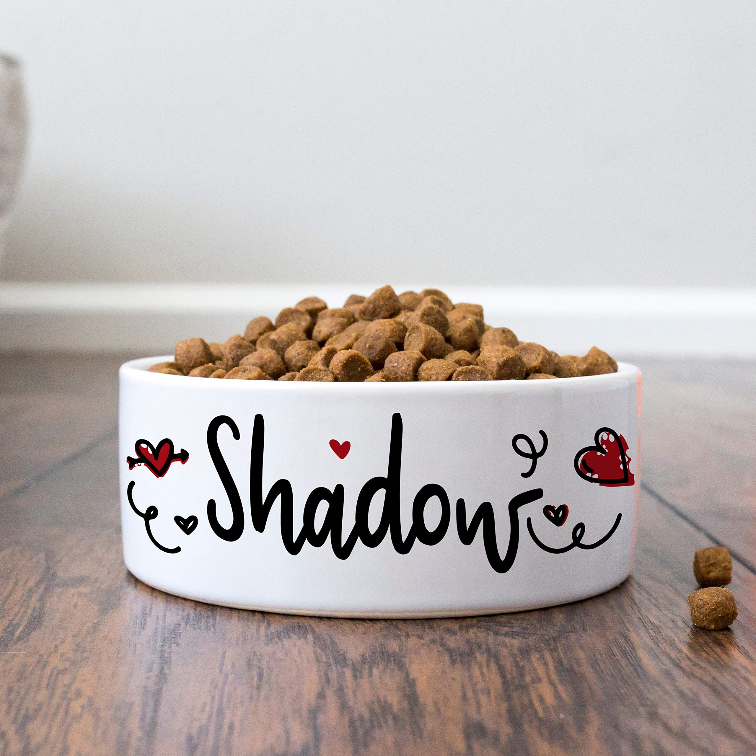 Custom Personalized Dog Bowl with Name - 6 Inch Ceramic Pet Bowl for Dogs & Cats - Perfect for Mealtime, Gifts & Pet Lovers