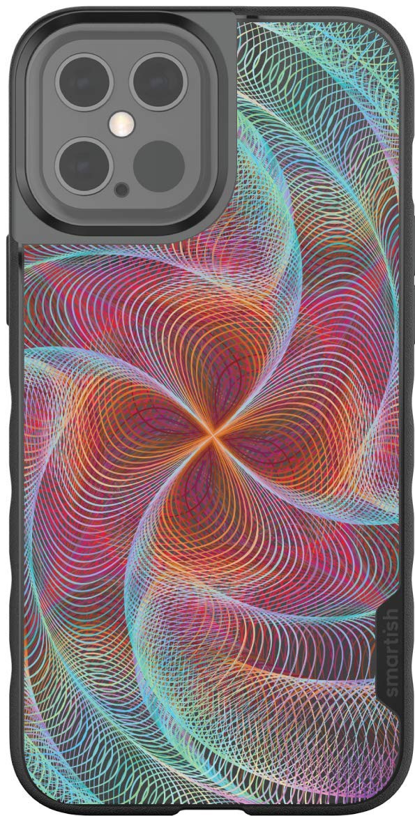 Smartish Kaleidoscope iPhone 12 Pro Max Slim Case - Lightweight Protective Phone Cover with Grip & Raised Camera Protection | Drop Tested for Apple iPhone 12 Pro Max | Perfect for Everyday Use, Work & Outdoor Activities