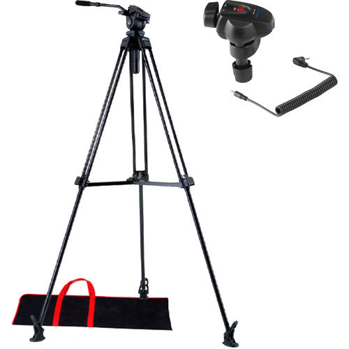 Acebil J 805MX Professional Tripod with SZ 300 Zoom Controller Bundle - Perfect for DSLR Cameras, Video Production & Outdoor Photography