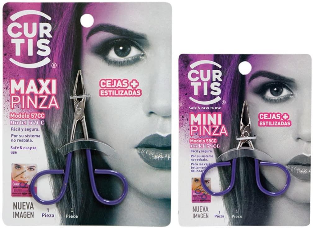 2 in 1 Precision Scissors & Tweezers Set for Men and Women - Professional Hair Removal Tools for Eyebrows, Facial Hair, Ingrown Hair, Fine Hair and Blackheads - Perfect for Grooming, Salon Use and Travel Essentials (1 Tweezers Included)