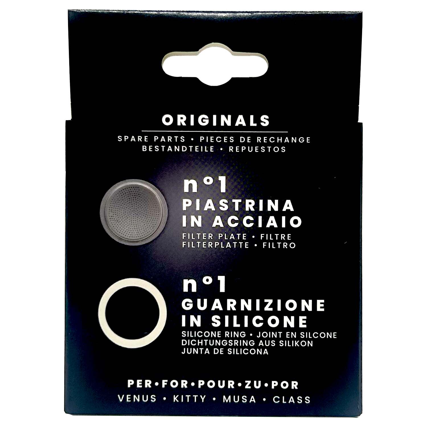 Bialetti SS 4 Cup Replacement Rubber Gasket and Filter #303440 - Compatible with Moka Pots - Perfect for Espresso Machine Maintenance and Coffee Maker Repair