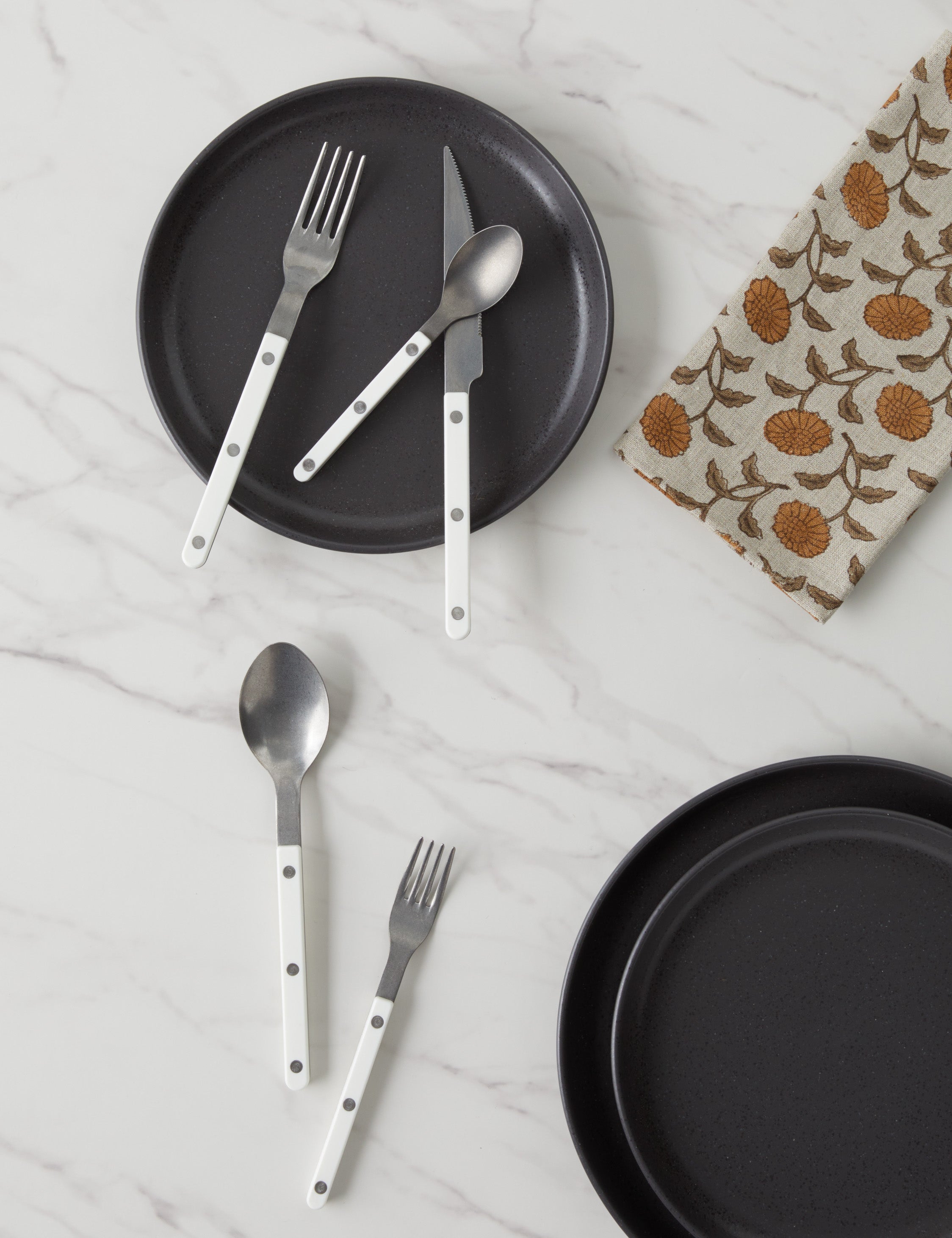 Sabre Bistrot 5-Piece Flatware Set - Stainless Steel Cutlery for Dining, Kitchen & Restaurant Use