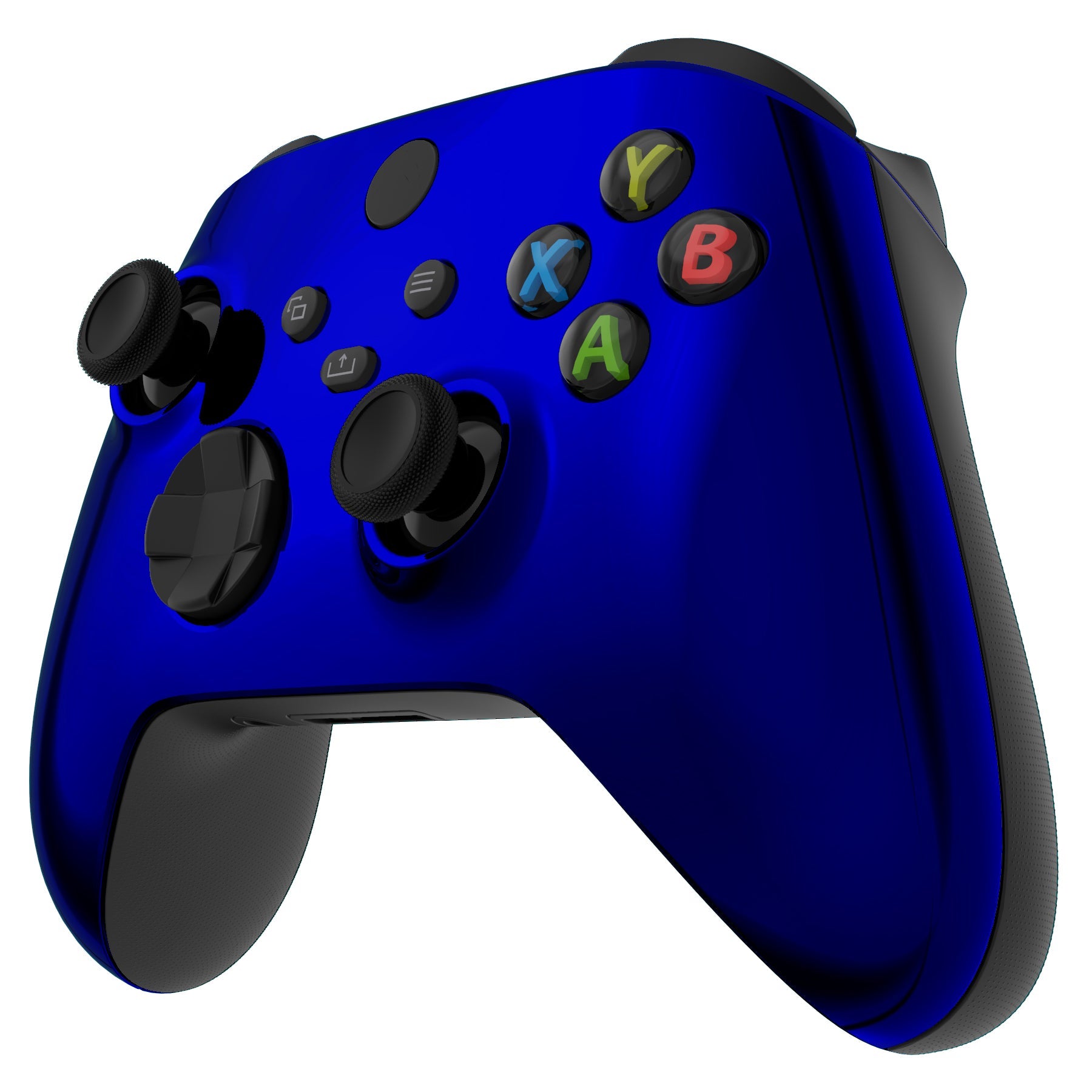 eXtremeRate Chrome Blue Replacement Front Housing Shell for Xbox Series X & S Controller - Customize Your Gaming Setup for Enhanced Play