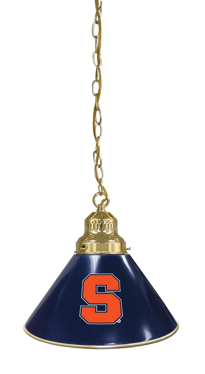 Holland Bar Stool Co. Syracuse University Orange Single Shade Pendant Light - Perfect for Dorm Room, Game Room & College Decor