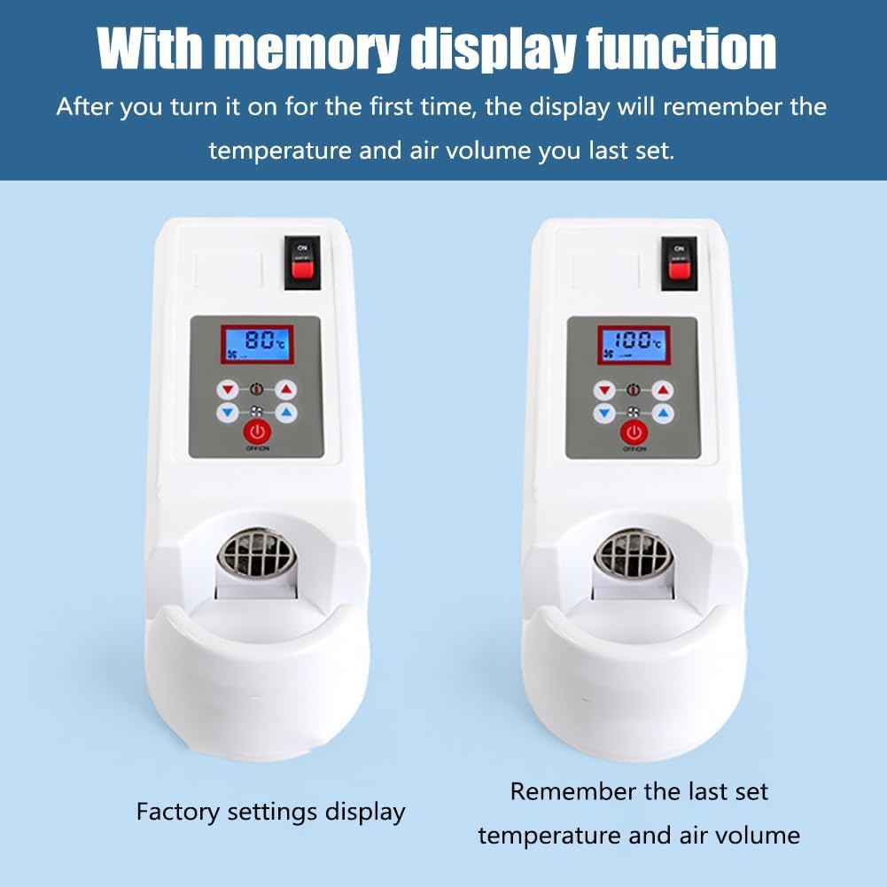 FAcoLL Glasses Frame Warmer - Adjustable Hot Air Glasses Heater with 80°F~160°F Temperature Control & 6 Wind Speed Levels for Optical Frames - Perfect for Eyewear Shops, Opticians, and DIY Glasses Repair at Home
