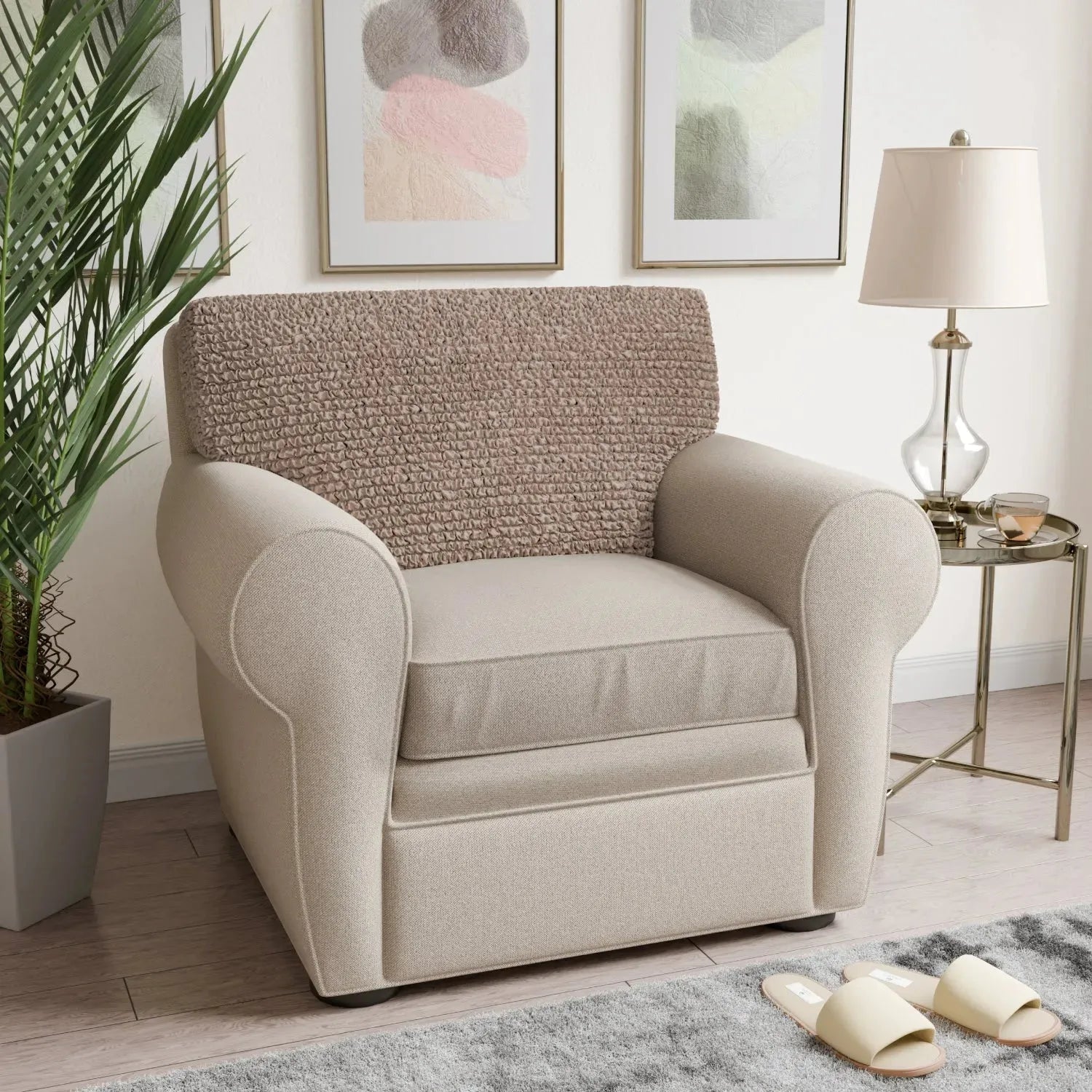 Premium Microfiber Seat Cushion Cover - Soft & Durable Sofa Chair Protector - Perfect for Living Room, Office, or Car Use